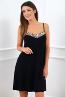 Noční košilka Italian Fashion Birma - viskóza Černá L