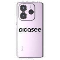 Silikónový prehľadný obal pre Xiaomi Redmi Note 14 5G - Picasee - new logo - black