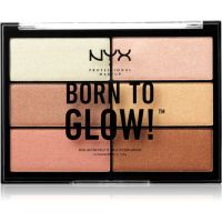 NYX Professional Makeup Born To Glow палитра хайлайтъри цвят 01 6x4,8 гр.