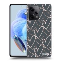 Silikónový čierny obal pre Xiaomi Redmi Note 12 Pro 5G - Veľa lásky