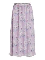 VILA Suknja 'Ingrid'  zelena / pastelno ljubičasta / magenta / bijela