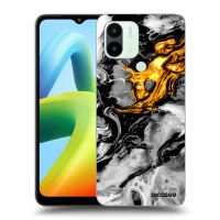 Silikónový čierny obal pre Xiaomi Redmi A1 - Black Gold 2