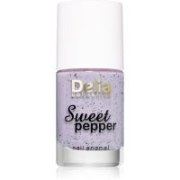 Delia Cosmetics Sweet Pepper Black Particles Nagellack Farbton 04 Lavender 11 ml