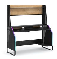 Hrací písací stôl s usb sirius - dub čierny/dub zlatý