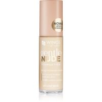 AA Wings of Color Gentle Nude Foundation fond de ten lichid cu efect de hidratare culoare 403 Light Beige 30 ml