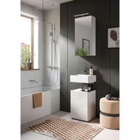 MID.YOU HOSŤOVSKÁ KÚPEĽŇA, biela, biela s vysokým leskom, 38/190/34 cm