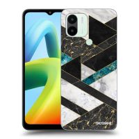 Silikónový čierny obal pre Xiaomi Redmi A2 - Dark geometry