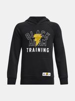 Under Armour Project Rock BA Rival Flc Hdy Sweatshirt Kinder Schwarz