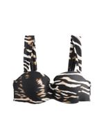 Next Bikini gornji dio 'Kew'  svijetlosmeđa / crna / bijela