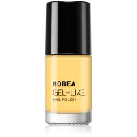 NOBEA Colourful Gel-like Nail Polish βερνίκι νυχιών για τζελ αποτέλεσμα απόχρωση banana #N33 6 μλ