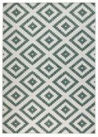 Kusový koberec Twin-Wendeteppiche 103131 grün creme 80x150 cm