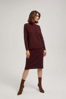 Marisse Fitted Knitted Chestnut Skirt