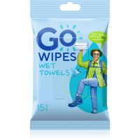 GoWipes Wet Towels osvežujoče vlažne brisačke 26x20 cm 15 kos