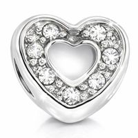 Morellato Ocelový přívěsek Drops Heart Crystals SCZ126