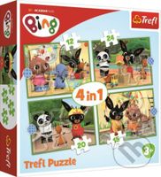 Puzzle: Bing: Šťastný den 4v1 (12,15,20,24 dílků) - puzzle z kategorie Maxi dílky