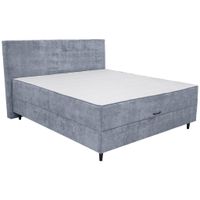 Hom`in BOXSPRINGOVÁ POSTEĽ, drevo, textil, kompozitné drevo, tmavosivá