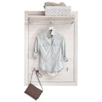 Hom`in VEŠIAKOVÝ PANEL, biela, 82/115/30 cm