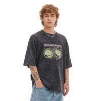 Cropp - Črna majica s potiskom Rick and Morty - črna