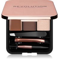 Makeup Revolution Brow Sculpt Kit set za popolne obrvi odtenek Medium 2.2 g