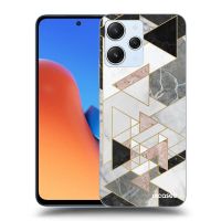 Silikónový čierny obal pre Xiaomi Redmi 12 4G - Light geometry