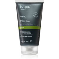 Tołpa Dermo Men Pure Reinigungsgel für das Gesicht mit Aktivkohle 150 ml