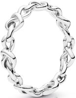 Pandora Strieborný prsteň Prepletené srdcia 198018 50 mm