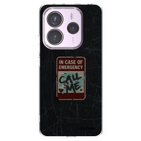 Silikónový prehľadný obal pre Xiaomi Redmi Note 14 5G - EMERGENCY