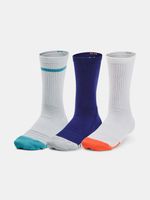 Under Armour UA Heatgear Crew 3 Paar Kindersocken Blau