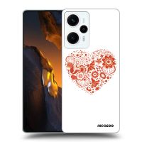 Silikónový čierny obal pre Xiaomi Poco F5 - Veľké srdce