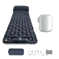 Nafukovací karimatka inSPORTline Soultea s minipumpou 190x60x6 cm tmavě modrá karimatka, bílá pumpa