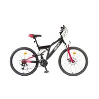 Odlehčené juniorské celoodpružené kolo Olpran Culex 24" - model 2026 • 150-165 cm • 14,6 kg 15" (150-165 cm) černá/červená
