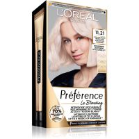 L’Oréal Paris Préférence Le Blonding farba do włosów do rozjaśniania włosów odcień 11.21 Ultra light cool pearl blonde 1 szt.