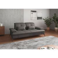 Sit & More 2,5-MIESTNA POHOVKA, mokka, pravá koža