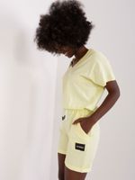 Light yellow cotton jumpsuit