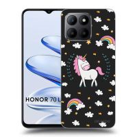 Silikónový čierny obal pre Honor 70 Lite - Unicorn hviezdne nebo