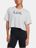 Under Armour UA Boxy Crop Branded SS Tricou Gri