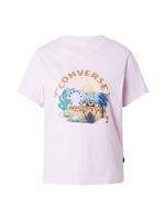 CONVERSE Majica 'SOUNDCHECK'  boja devine dlake (camel) / svijetloljubičasta / rosé / crna