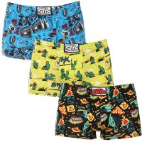 3PACK pánské boxerky Styx art klasická guma vícebarevné (3Q13188) XXL