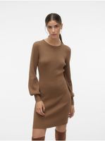 Brown women's sweater dress AWARE by VERO MODA Haya - Women's