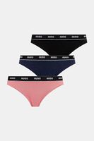 HUGO Tangá HUGO 3-pak TRIPLET THONG STRIPE