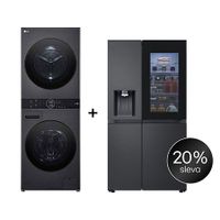 SET - LG WashTower WT1210BBF + Chladnička InstaView™ GSXE90EVAD