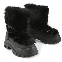 buty zimowe damskie - ASPHA MOON WARM - BUFFALO - 1220044-BLK 40