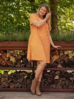 ONLY CARMAKOMA May Kleid Orange