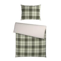 Novel OBOJSTRANNÁ POSTEĽNÁ BIELIZEŇ, vzhľad ľanu, zelená, 140/200 cm