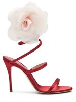 105mm Spiral Satin Sandals