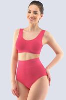 Bezešvé kalhotky Gina 00036P - bambus Fuksiová L/XL