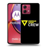 Silikónový čierny obal pre Motorola Moto G84 5G - ONEMANSHOW CREW
