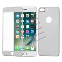 3D ALU kaljeno steklo (spredaj + zadaj) Apple iPhone 7 Plus srebrno