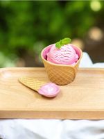 Sinsay - Pucharek do lodów z łyżką - różowy