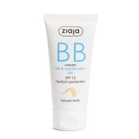 Ziaja BB krema za mastno/mešano kožo - BB Cream For Oily & Combination Skin - Natural Tone